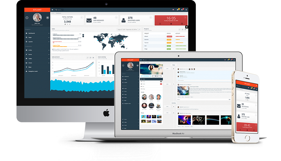 ATLANT - Bootstrap Admin Template
